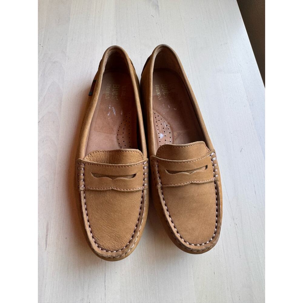 G.H. Bass Dylan Driver Tan Leather Moc Loafers Comfort Women Slip On Size 6 - Picture 6 of 9